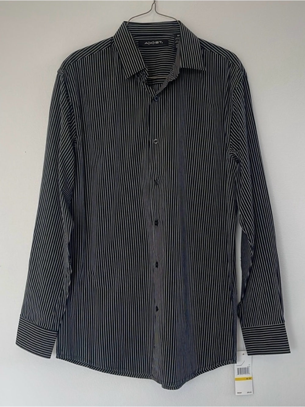 NWT Axist Black Striped Long Sleeve Shirt - Size M